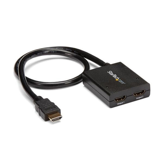 StarTech.com 4K HDMI video-splitter med 2 portar – 1x2 HDMI-splitter – Strömförses via USB eller strömadapter – 4K 30 Hz