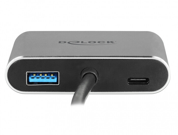 DeLOCK 64074 dockningsstationer för bärbara datorer USB 3.2 Gen 1 (3.1 Gen 1) Type-C Grå