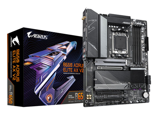 GIGABYTE B650 AORUS ELITE AX V2 moderkort AMD B650 AM5-sockel ATX