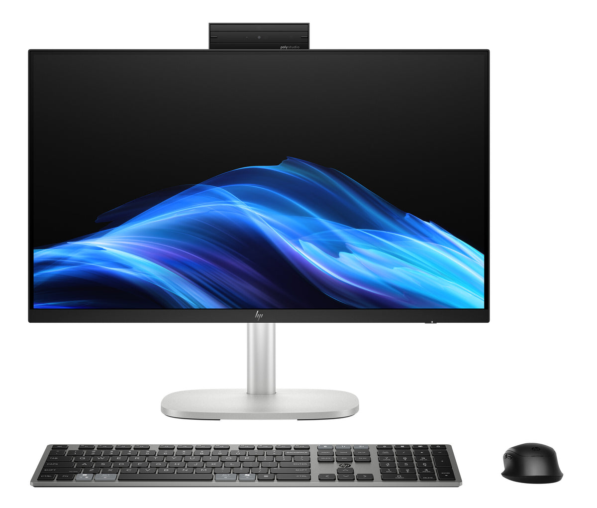 HP EliteStudio 8 All-in-One G1i Desktop AI PC Intel Core Ultra 5 235 60,5 cm (23.8") 1920 x 1080 pixlar Allt-i-ett-dator 24 GB DDR5-SDRAM 512 GB SSD Windows 11 Pro Wi-Fi 7 (802.11be) Silver