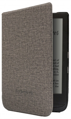 PocketBook WPUC-627-S-GY e-boksläsarfodral 15,2 cm (6") Folio Brun, Grå