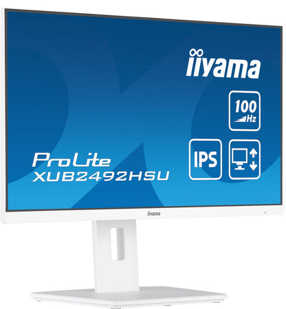 iiyama XUB2492HSU-W6 platta pc-skärmar 60,5 cm (23.8") 1920 x 1080 pixlar Full HD LED Vit