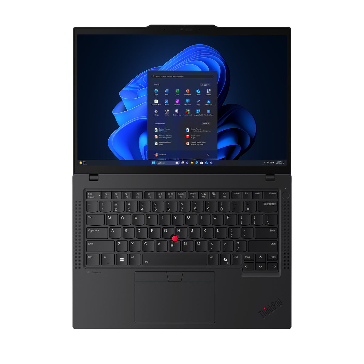Lenovo ThinkPad T14 Gen 6 (Intel) Intel Core Ultra 7 255U Bärbar dator 35,6 cm (14") WUXGA 64 GB DDR5-SDRAM 1 TB SSD Wi-Fi 6E (802.11ax) Windows 11 Pro tyska Svart
