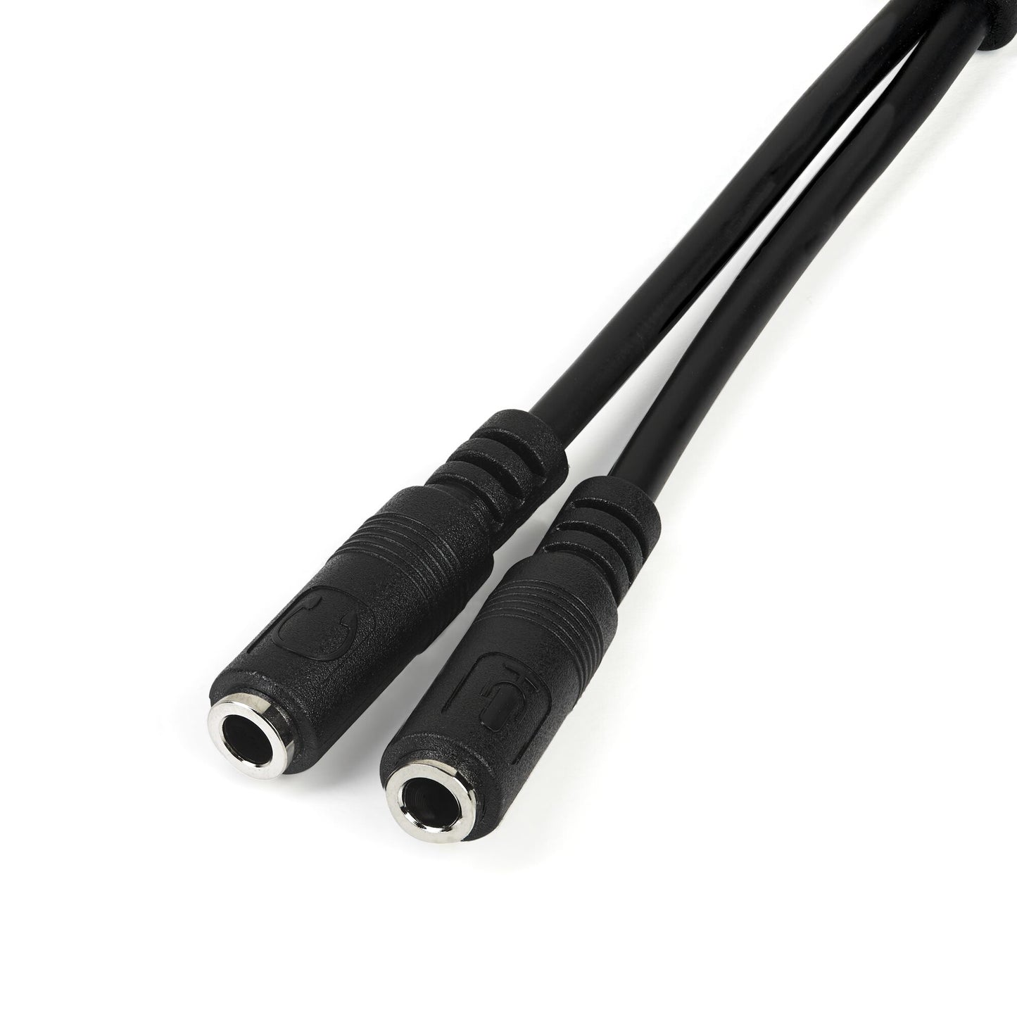 StarTech.com Headset-adapter för headset med separata hörlurs-/mikrofon-kontakter - 3,5 mm 4-polig till 2x 3-polig 3,5 mm M/F