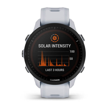 Garmin Forerunner 955 3,3 cm (1.3") MIP 46.5 mm Digital 260 x 260 pixlar Pekskärm Vit Wi-Fi GPS