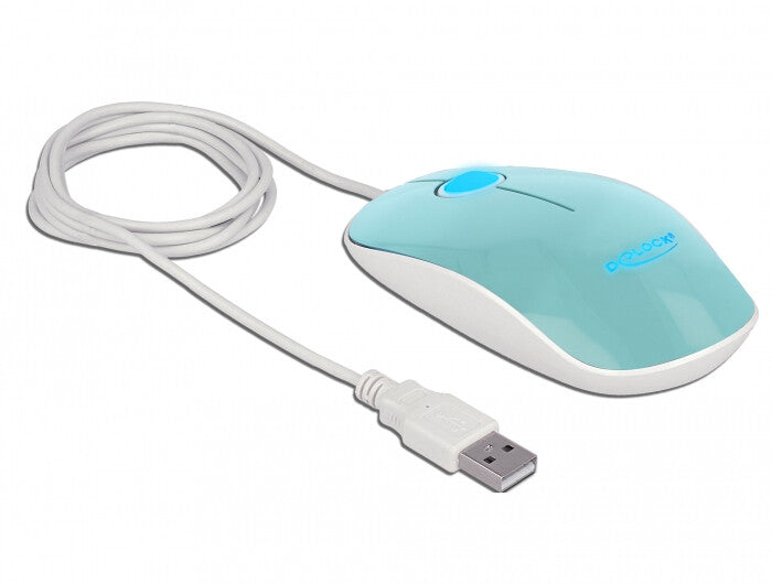 DeLOCK 12538 datormöss Kontor Ambidextrous USB Type-A Optisk 1200 DPI