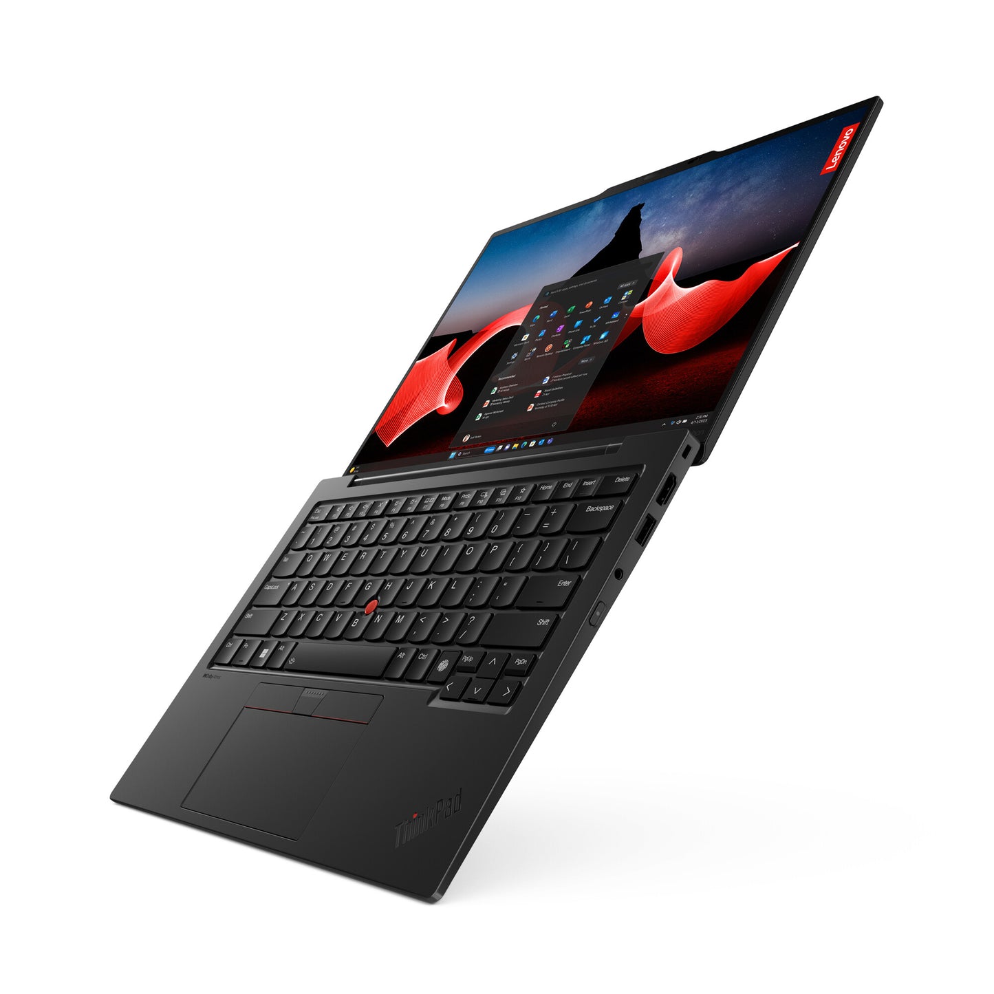 Lenovo ThinkPad X1 Carbon Gen 12 Intel Core Ultra 7 155U Bärbar dator 35,6 cm (14") WUXGA 32 GB LPDDR5x-SDRAM 1 TB SSD Wi-Fi 6E (802.11ax) Windows 11 Pro Nordic Svart Intel Core Ultra 7 155U (12MB Cache), 32GB LPDDR5x-SDRAM, 1000GB SSD, 35.6 cm (14") WUXG