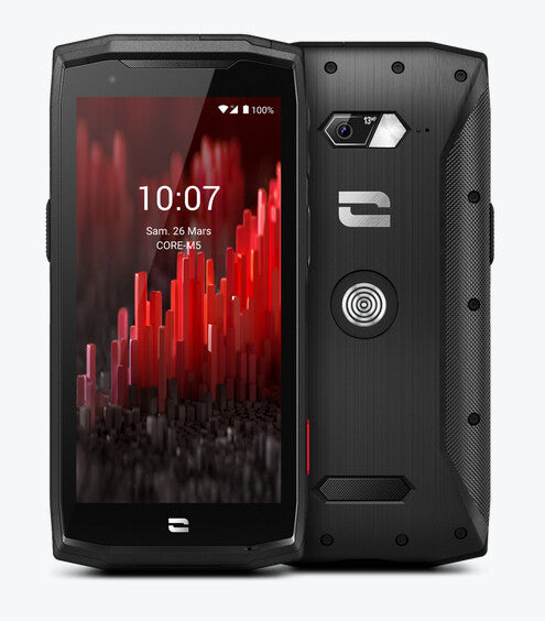 Crosscall CORE-M5 12,6 cm (4.95") Hybrid Dual SIM 4G USB Type-C 4 GB 64 GB 4000 mAh Svart