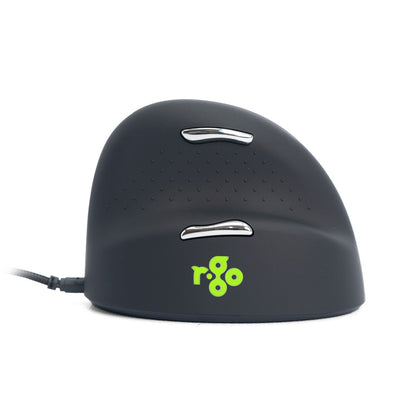 R-Go Tools Ergonomische muis R-Go HE Break met pauzesoftware, large (handlengte ≥ 185mm), rechtshandig, bedraad, zwart
