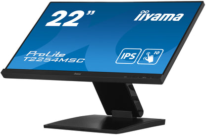 iiyama ProLite T2254MSC-B1AG platta pc-skärmar 54,6 cm (21.5") 1920 x 1080 pixlar Full HD LED Pekskärm Svart