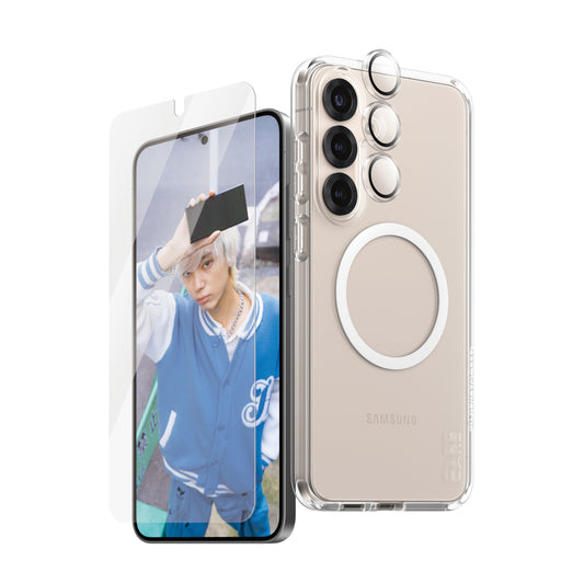 PanzerGlass ® | CARE by ® Flagship 3-in-1 Bundle Samsung Galaxy S25+ Genomskinligt skärmskydd 1 styck