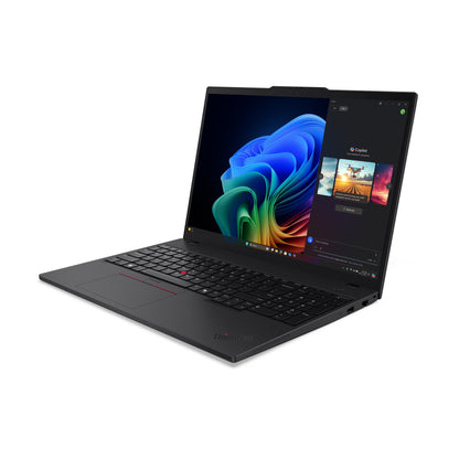 Lenovo ThinkPad T16 Gen 4 (AMD) Copilot+ PC AMD Ryzen AI 7 350 Bärbar dator 40,6 cm (16") WUXGA 64 GB DDR5-SDRAM 1 TB SSD Wi-Fi 7 (802.11be) Windows 11 Pro tyska Svart