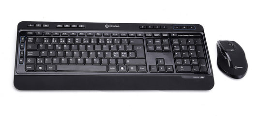 Voxicon 290Wl tangentbord Mus inkluderad RF Trådlös QWERTY Nordic Svart
