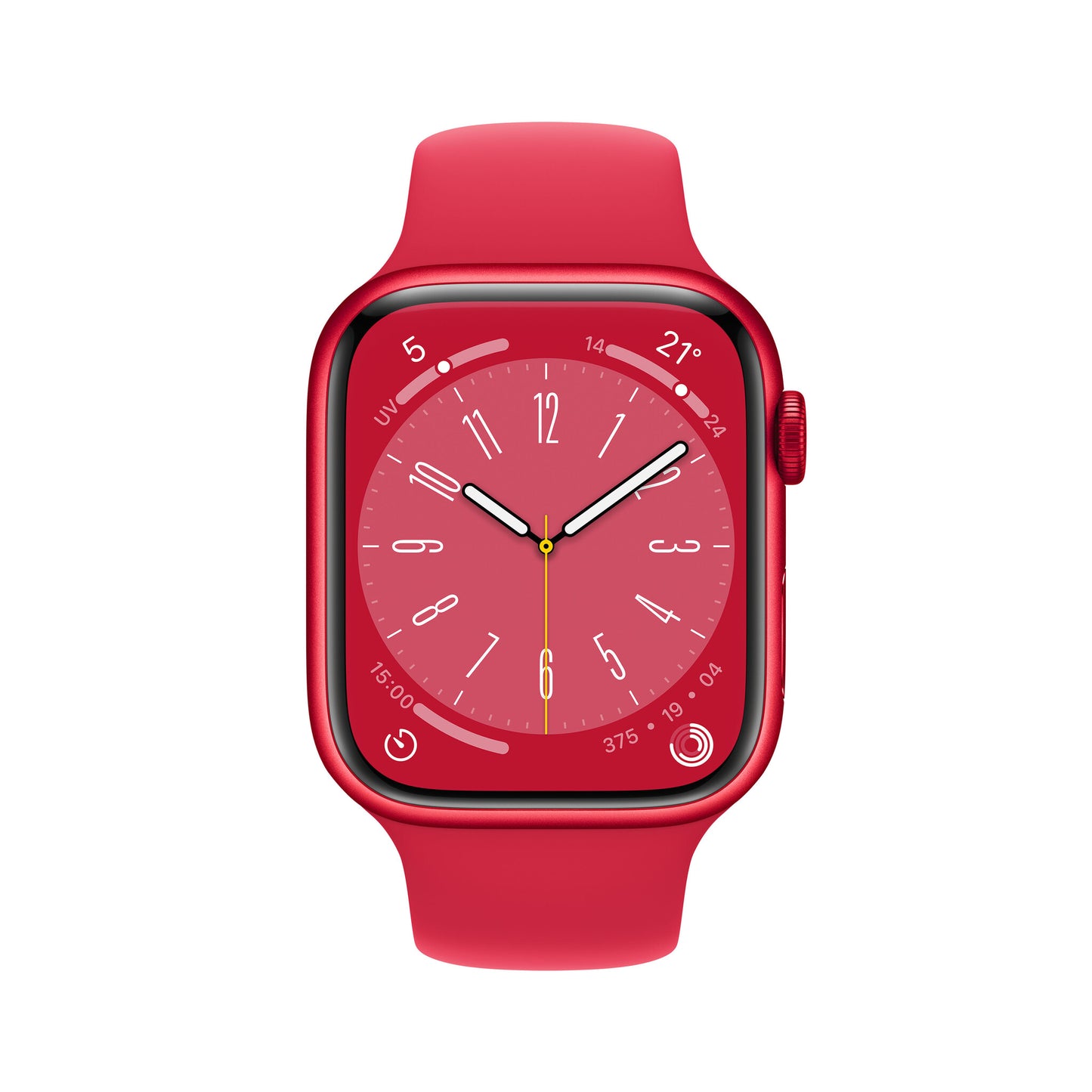 Apple Watch Series 8 OLED 45 mm Digital 396 x 484 pixlar Pekskärm Röd Wi-Fi GPS