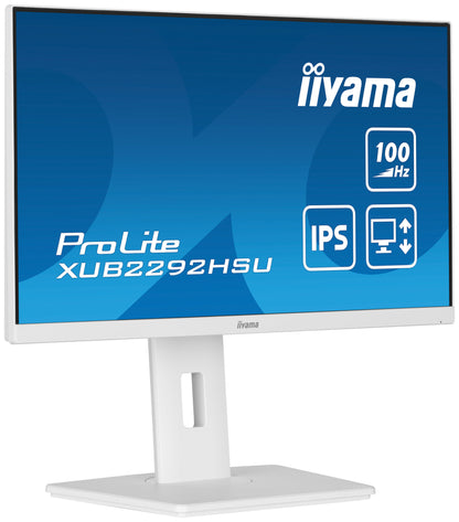 iiyama ProLite XUB2292HSU-W6 platta pc-skärmar 54,6 cm (21.5") 1920 x 1080 pixlar Full HD LED Vit