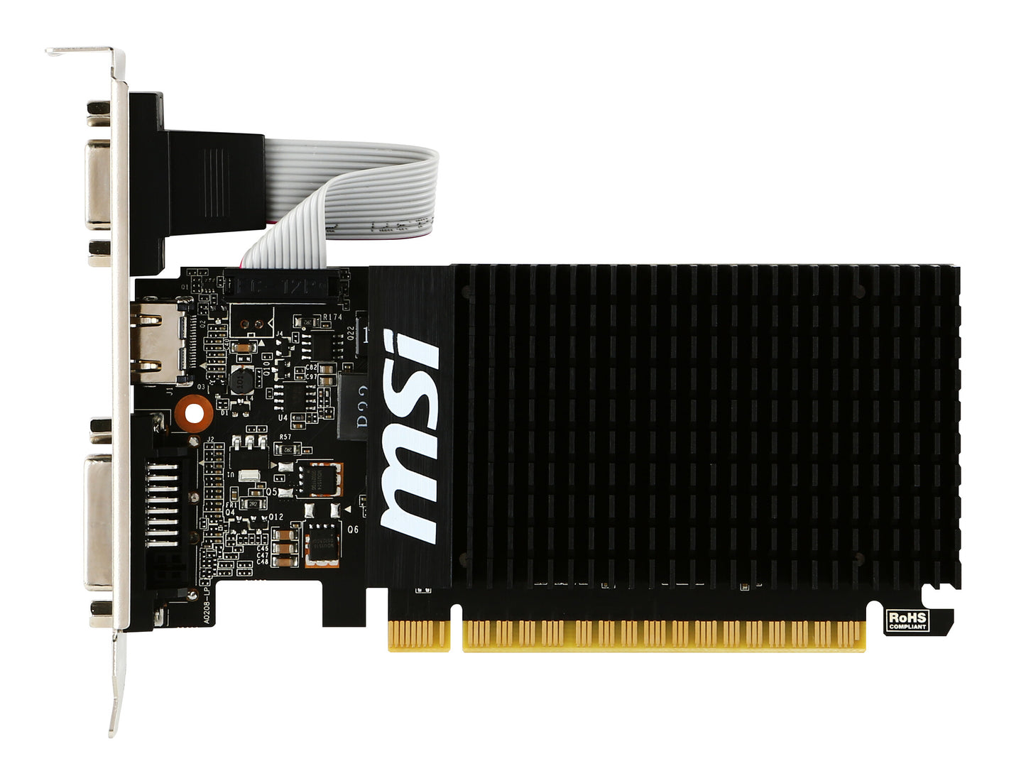 MSI GT 710 2GD3H LP grafikkort NVIDIA GeForce GT 710 2 GB GDDR3