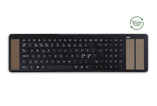 Mousetrapper Type - Nordic tangentbord Kontor USB + Bluetooth Svart