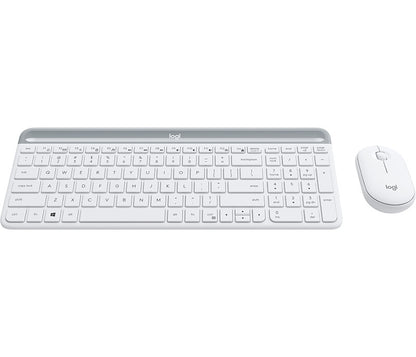 Logitech 920-009189 tangentbord Mus inkluderad Universal RF Trådlös QWERTZ tyska Vit