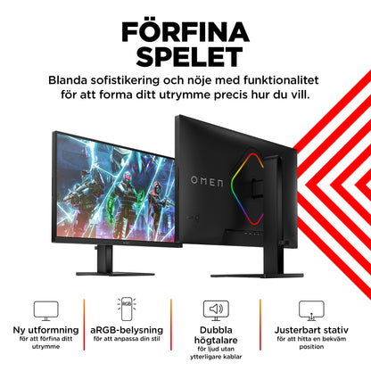 OMEN by HP OMEN 27 tum QHD 240 Hz Gaming-skärm – OMEN 27qs OMEN 27 tum QHD 240 Hz Gaming-skärm – OMEN 27qs