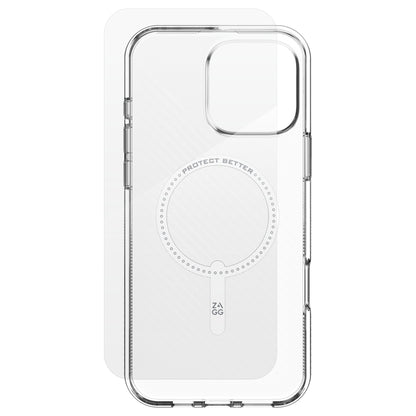 ZAGG BNDL Luxe SNAP PCR IS GL 360 Apple iPhone 16 Pro Max CLR INTL