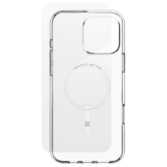 ZAGG BNDL Luxe SNAP PCR IS GL 360 Apple iPhone 16 Pro Max CLR INTL