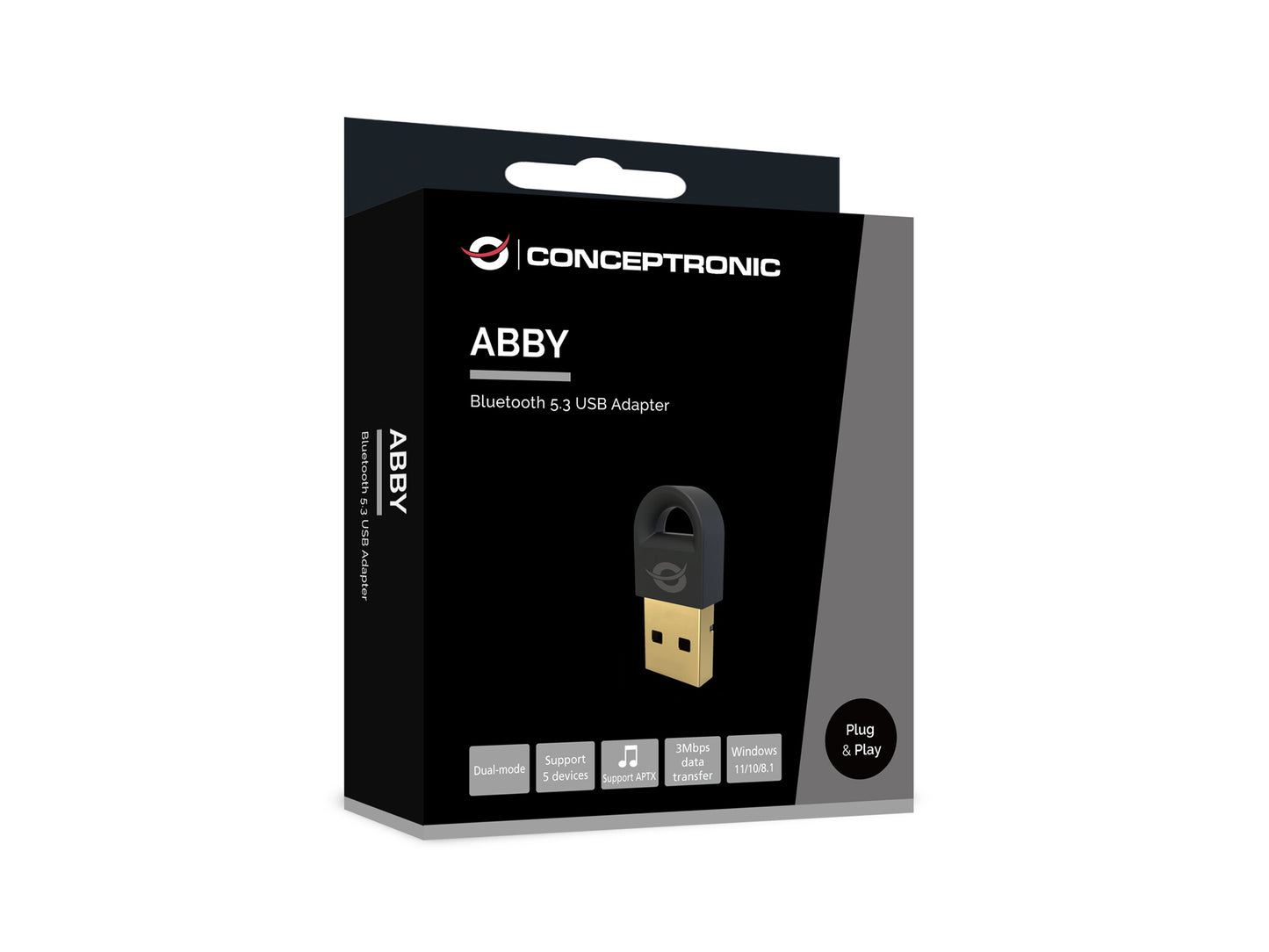 Conceptronic ABBY16B nätverkskort Bluetooth 3 Mbit/s