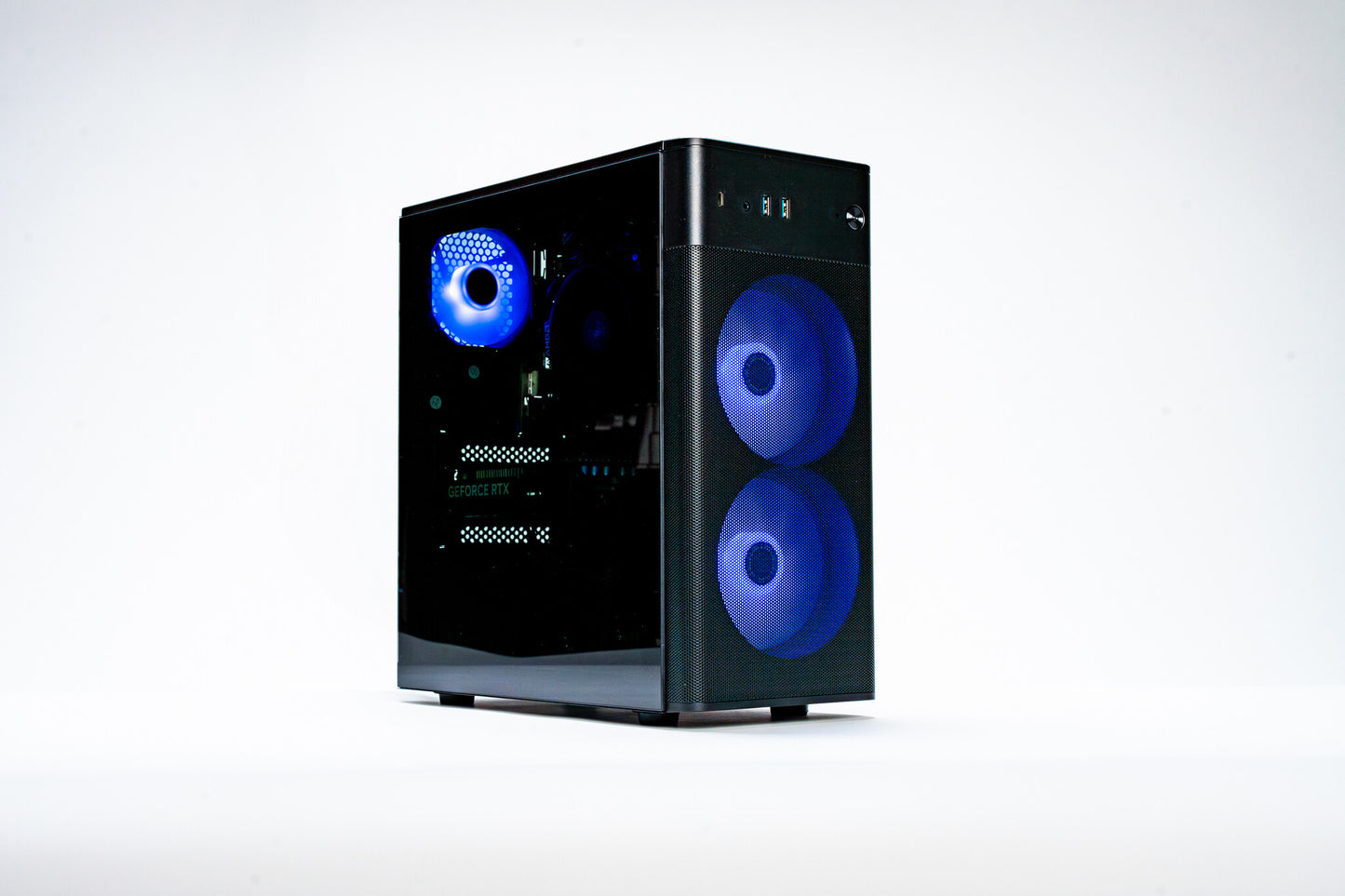 Erazer Recon E45 AMD Ryzen™ 5 5500 16 GB DDR4-SDRAM 1 TB SSD NVIDIA GeForce RTX 4060 Windows 11 Home Skrivbord PC Svart