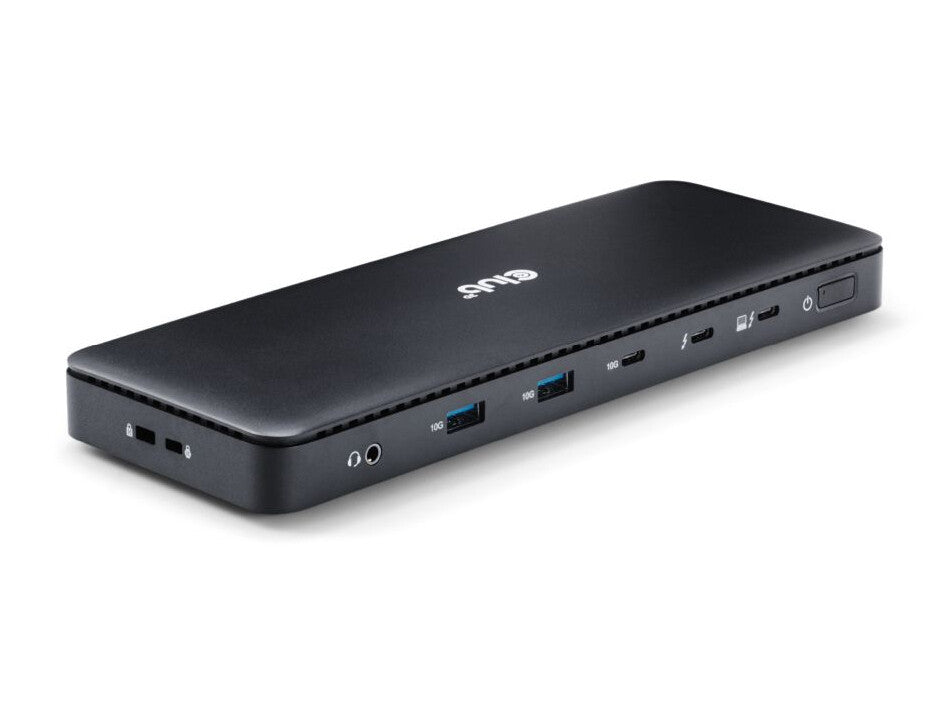 CLUB3D Thunderbolt 4 Certified 11-in-1 mobildockningsstationer Universal Svart