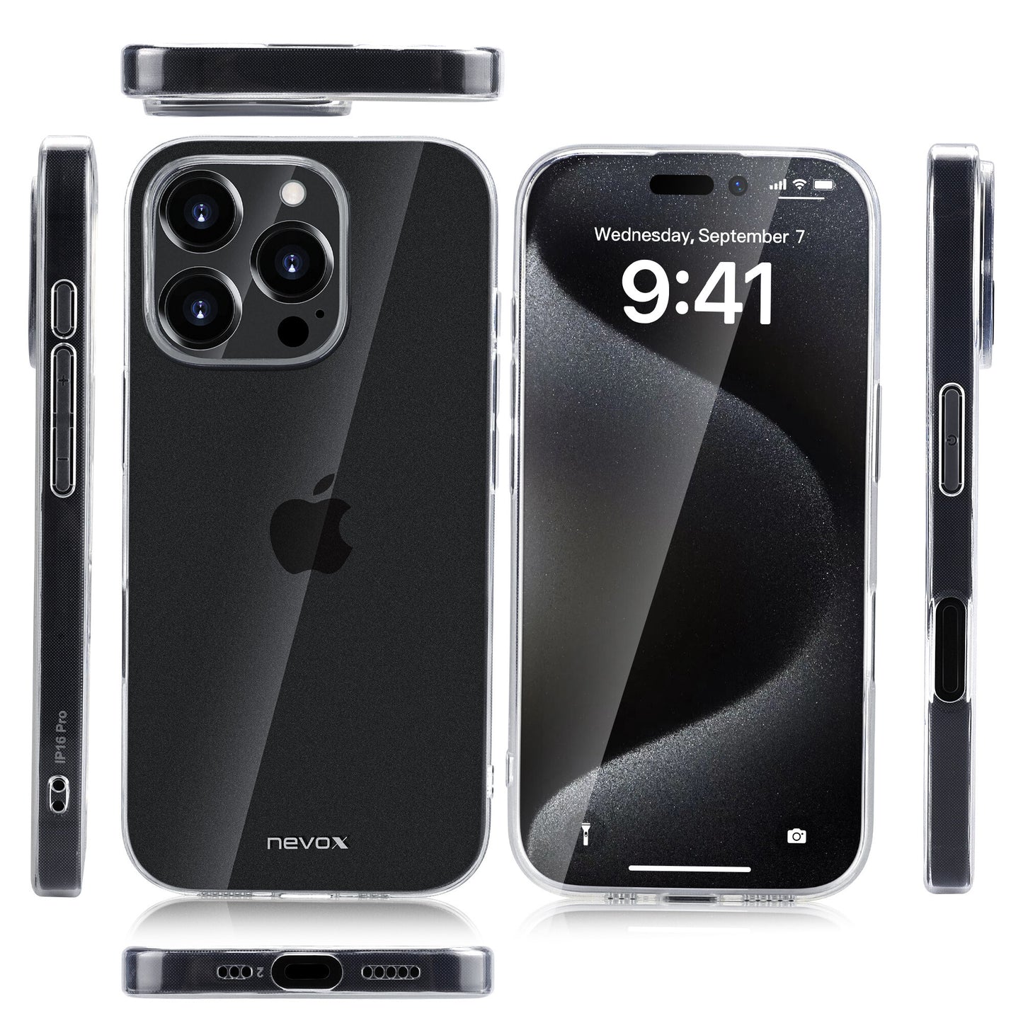 nevox 2369 mobiltelefonfodral 17,5 cm (6.9") Omslag Transparent