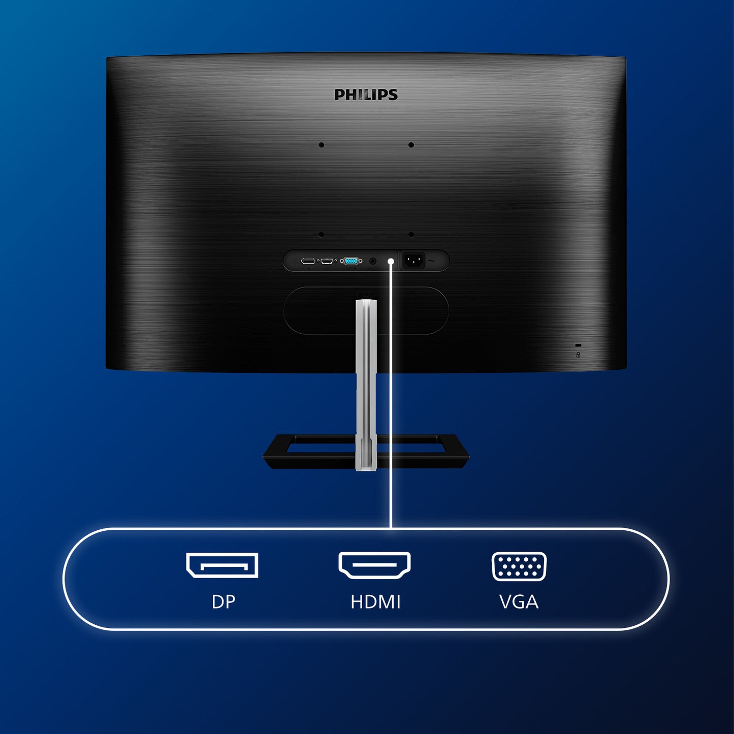 Philips E Line 322E1C/00 LED display 80 cm (31.5") 1920 x 1080 pixlar Full HD LCD Svart