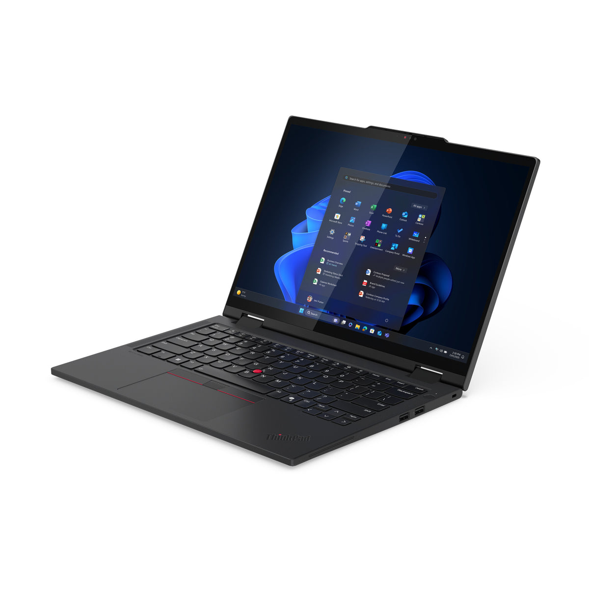 Lenovo ThinkPad T14s 2-in-1 Gen 1 Intel Core Ultra 7 255U Hybrid (2-i-1) 35,6 cm (14") Pekskärm WUXGA 32 GB LPDDR5x-SDRAM 1 TB SSD Wi-Fi 7 (802.11be) Windows 11 Pro tyska Svart