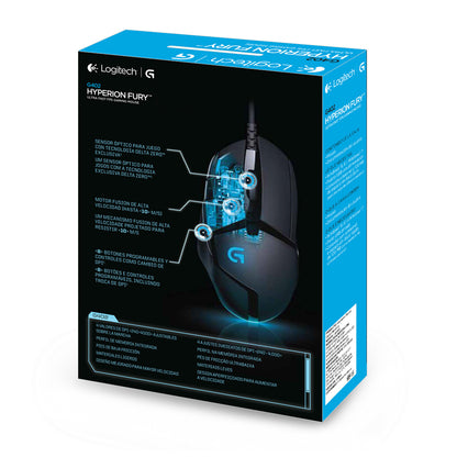 Logitech G G402 Hyperion Fury datormöss Spela högerhand USB Type-A 4000 DPI