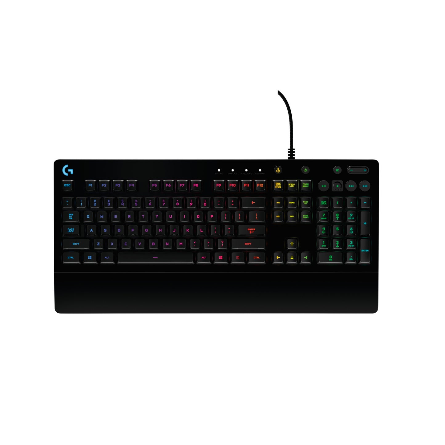 Logitech G 920-008090 tangentbord Spela USB QWERTY Nordic Svart