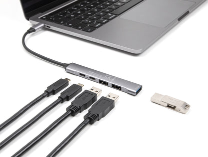 DeLOCK 64298 dockningsstationer för bärbara datorer Kabel USB 3.2 Gen 2 (3.1 Gen 2) Type-C Grå