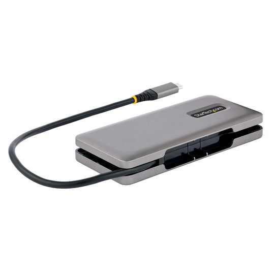 StarTech.com uSB-C-hubb med 4 portar - 4x USB-C-portar - USB 3.1 10 Gbps - Bärbar USB-C-hubb med 100 W pass-through-strömförsörjning - USB Type C-hubb med/32 cm omlindningsbar kabel