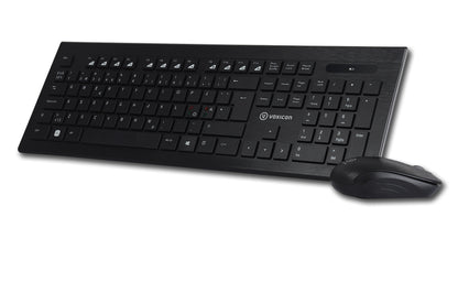 Voxicon 220WL tangentbord Mus inkluderad RF Trådlös QWERTY Nordic Svart