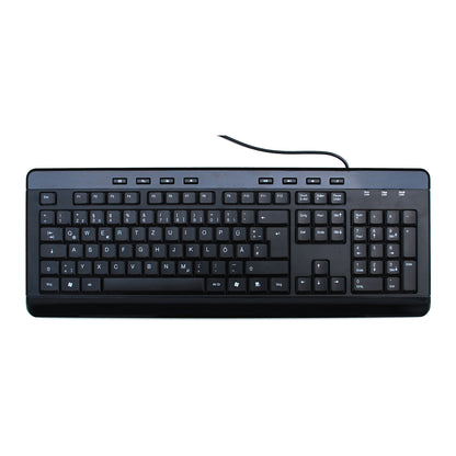 MediaRange MROS102 tangentbord Universal USB QWERTZ Engelsk Svart