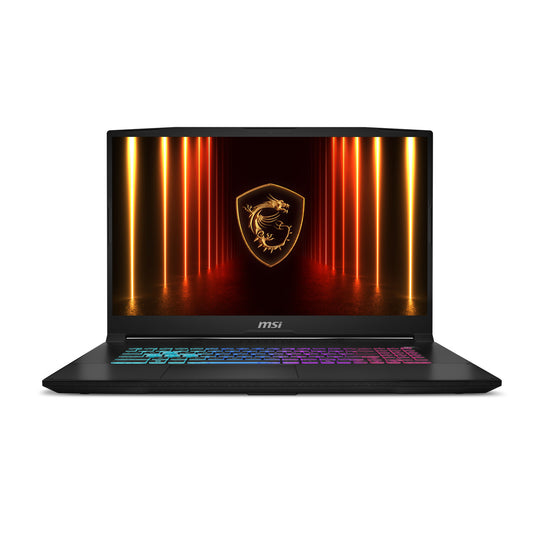 MSI Katana 17 HX B14WGK-065 Intel® Core™ i7 i7-14650HX Bärbar dator 43,9 cm (17.3") Full HD 16 GB DDR5-SDRAM 1 TB SSD NVIDIA GeForce RTX 5070 Wi-Fi 6E (802.11ax) Windows 11 Home Svart
