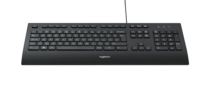 Logitech K280E Pro f/ Business tangentbord Kontor USB QWERTY Amerikanskt internationellt Svart