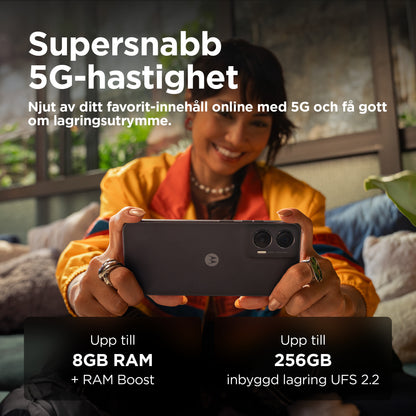 Motorola moto g35 5G 17,1 cm (6.72") Dubbla SIM-kort Android 14 USB Type-C 4 GB 128 GB 5000 mAh Svart