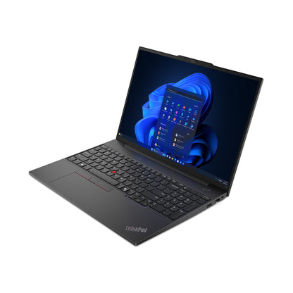 Lenovo ThinkPad E16 Gen 2 (AMD) AMD Ryzen™ 5 7535HS Bärbar dator 40,6 cm (16") WUXGA 8 GB DDR5-SDRAM 256 GB SSD Wi-Fi 6E (802.11ax) Windows 11 Pro tyska Svart