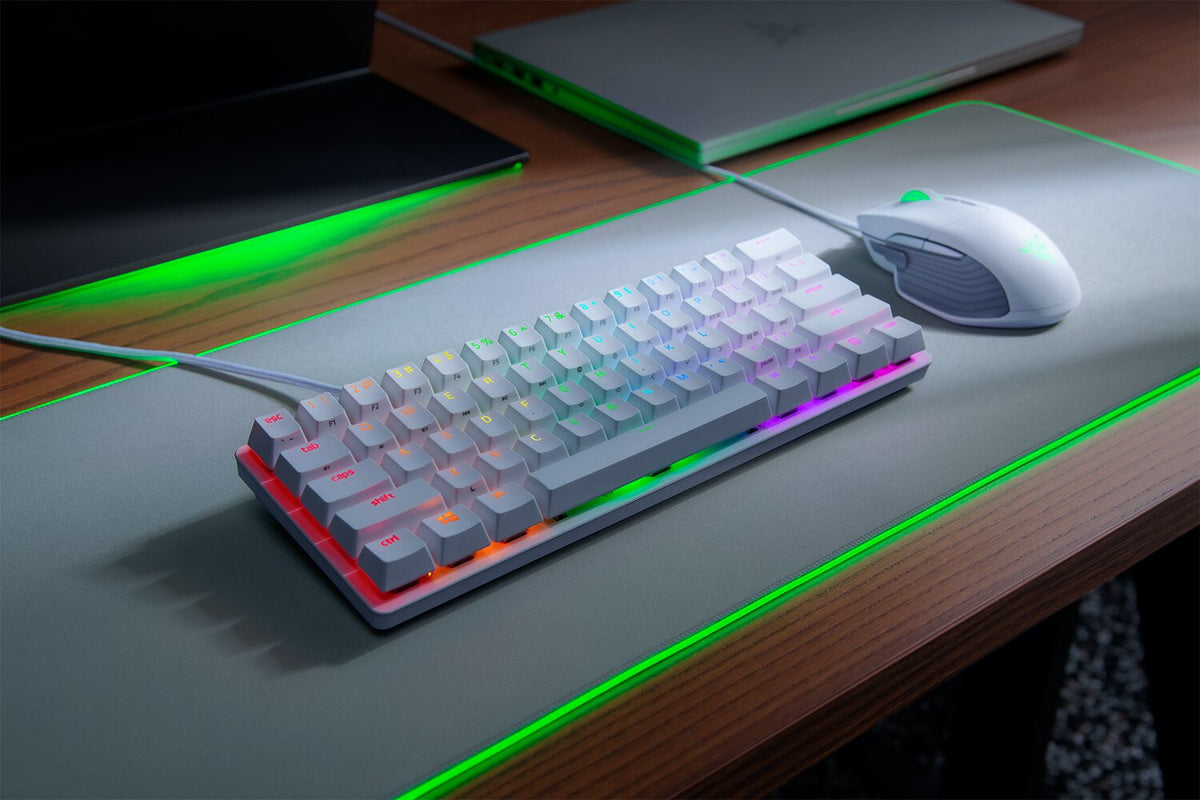 Razer Huntsman Mini tangentbord Spela USB QWERTY Engelsk Vit