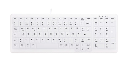 Contour Design Active Key AK-C7000 tangentbord Medical USB QWERTZ tyska Vit