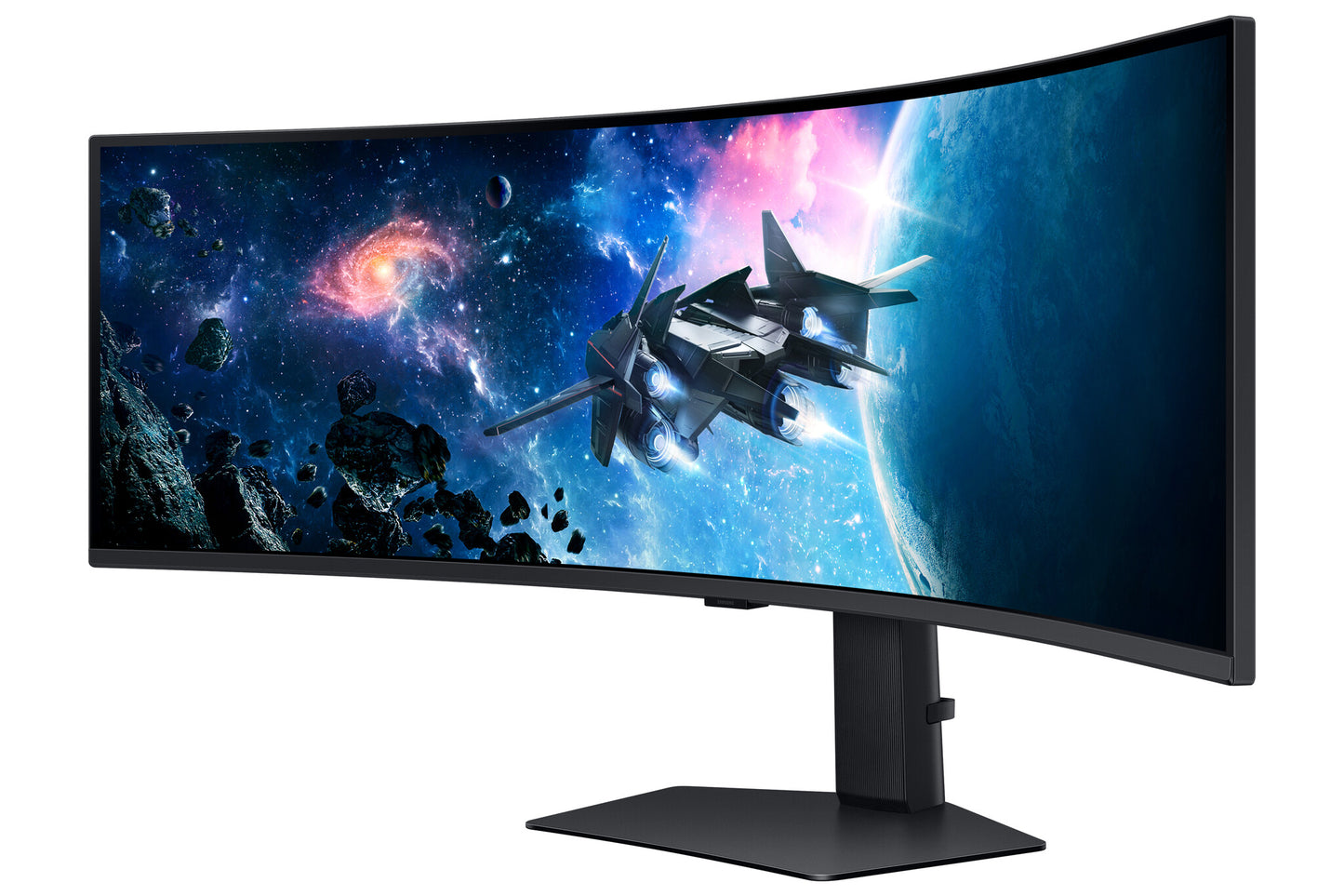 Samsung G95C platta pc-skärmar 124,5 cm (49") 5120 x 1440 pixlar Dual QHD LED Svart