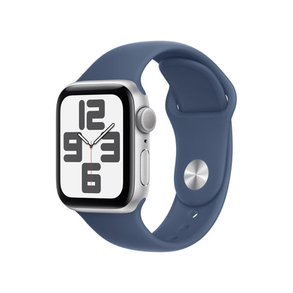 Apple Watch SE OLED 40 mm Digital 324 x 394 pixlar Pekskärm Silver Wi-Fi GPS