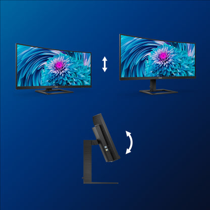 Philips E Line 346E2CUAE/23 LED display 86,4 cm (34") 3440 x 1440 pixlar Wide Quad HD LCD Svart