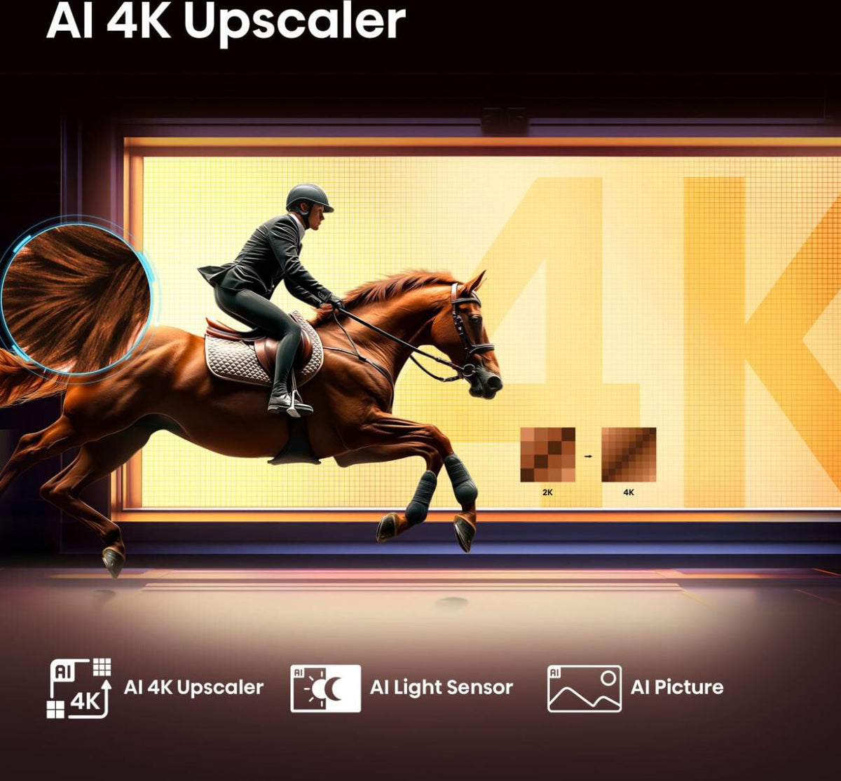 Hisense 75E77Q 190,5 cm (75") 4K Ultra HD Smart-TV Wi-Fi Svart