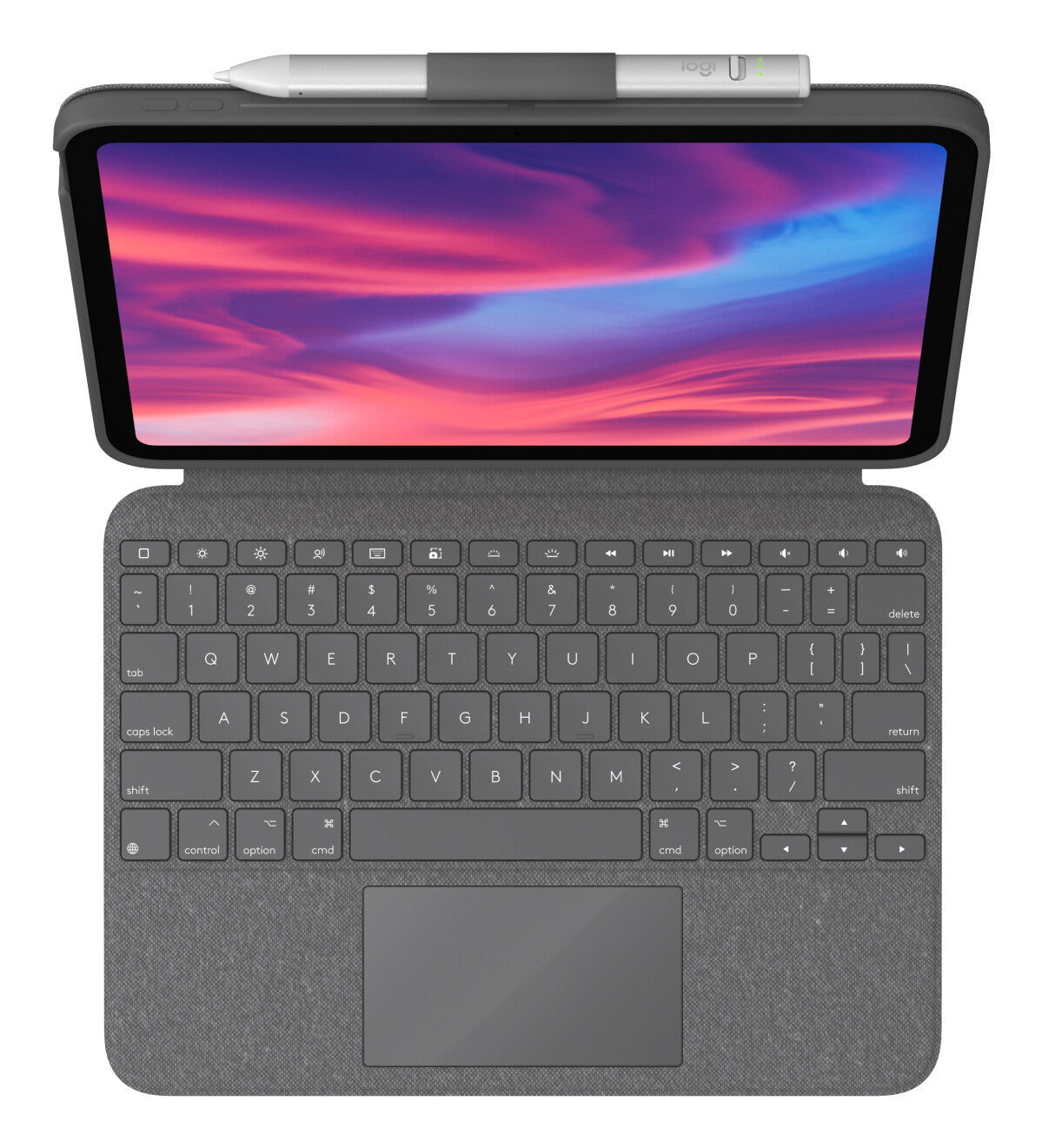 Logitech 920-011436 tangentbord för mobila enheter AZERTY Fransk Smart Connector Grå
