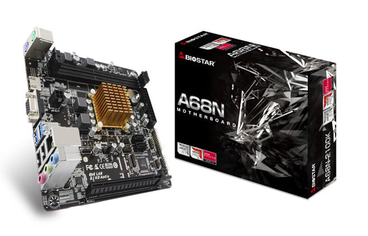 Biostar A68N-2100K moderkort Mini-ITX