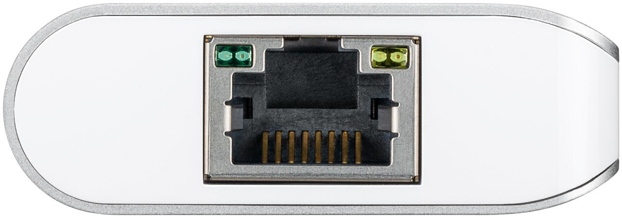 Goobay 76788 dockningsstationer för bärbara datorer USB Type-C Silver